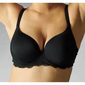 NEW SIMONE PERELE reve 3d plunge spacer bra in black